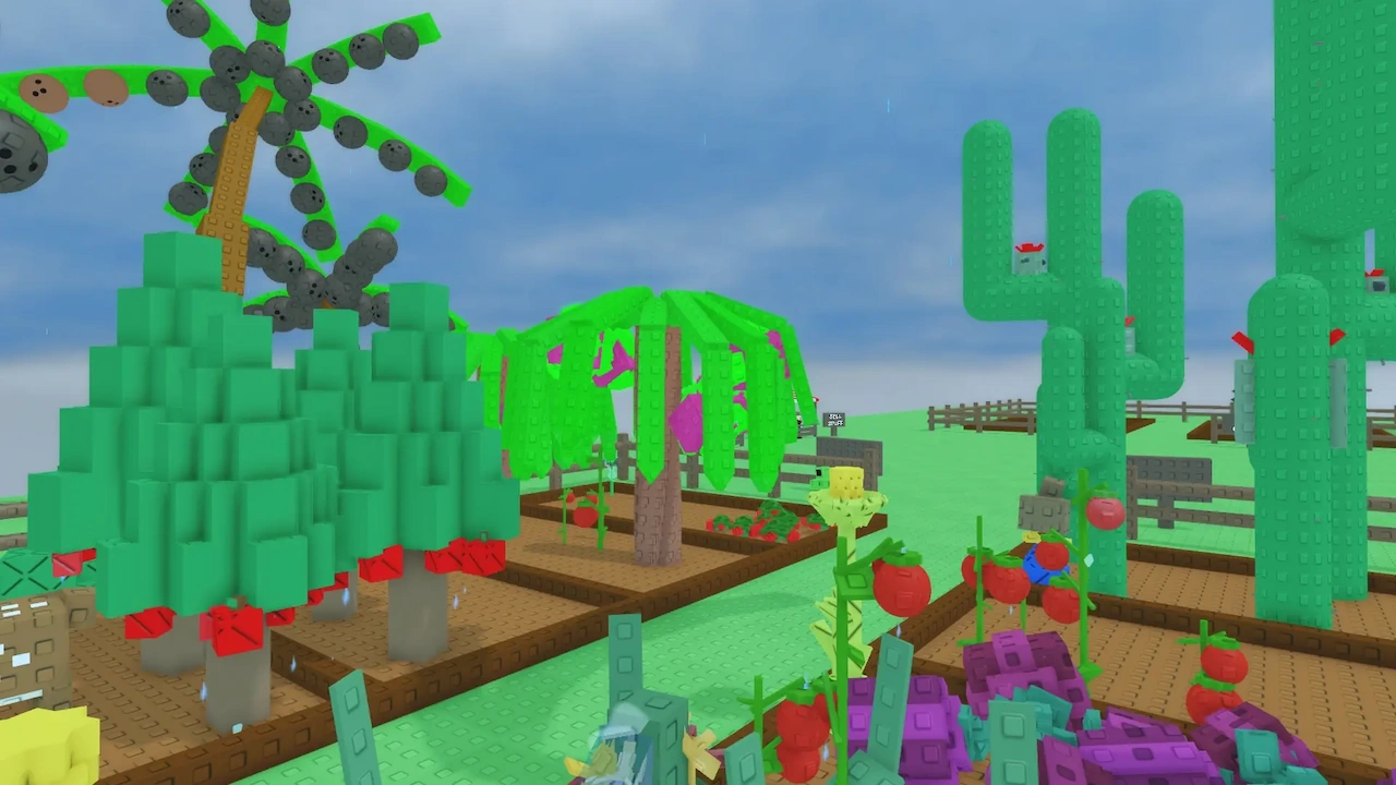 Juego de jardín en Roblox
