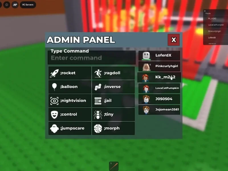 Panel de Admin en Roba un Brainrot